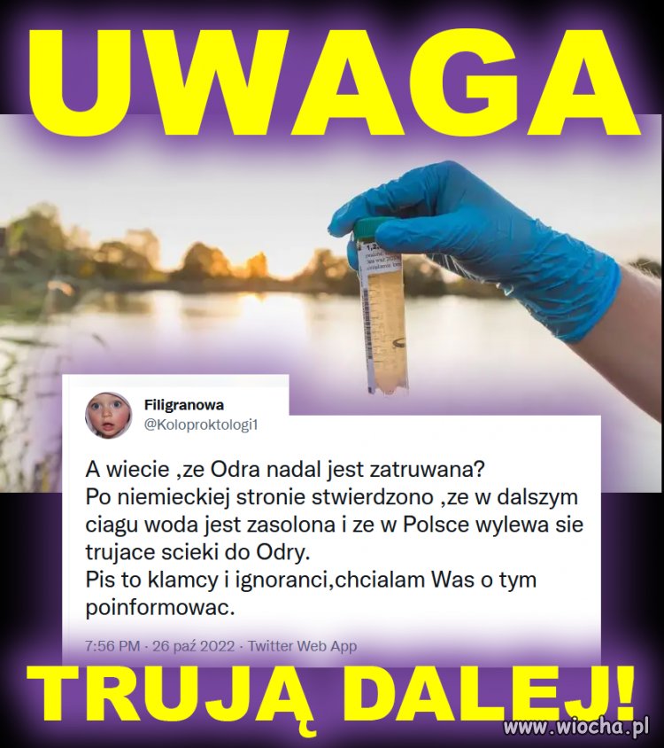 Zrobili z Odry kloakę, i cisza...