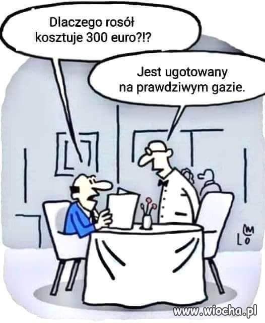 Rosół na prawdziwym gazie