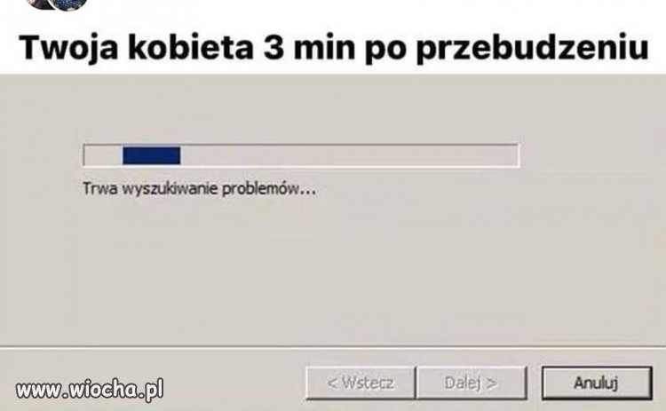 I cały dzień będzie myśleć