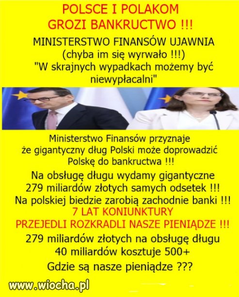 MINISTERSTWO FINANSÓW UJAWNIA