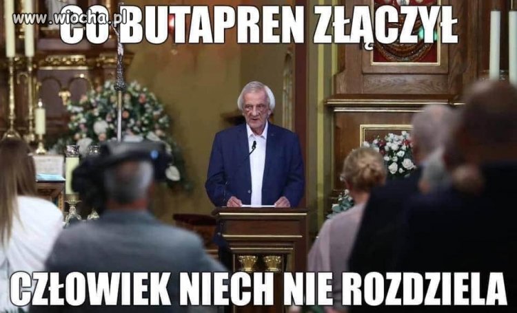 Narkoman w kościółku głosi kazanie.