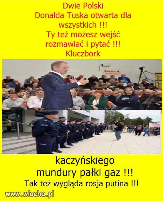 Dwie Polski, milicyjna Kaczynskiego dla wybranych