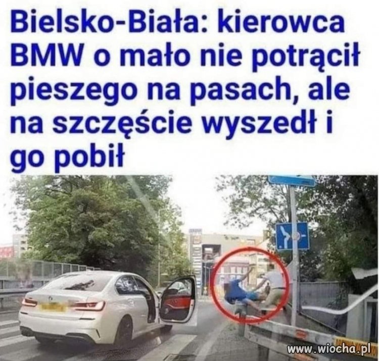 Mógł po nim przejechać 