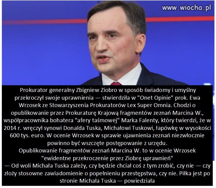 Ziobro przekroczył uprawnienia?