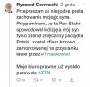 Coś pod nim trzasnęło i padł na bruk