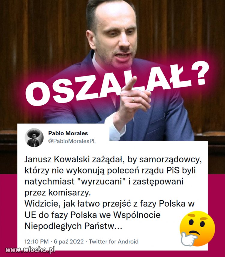 A potem komisarz będzie organizował wybory. O to tu chodzi!!!