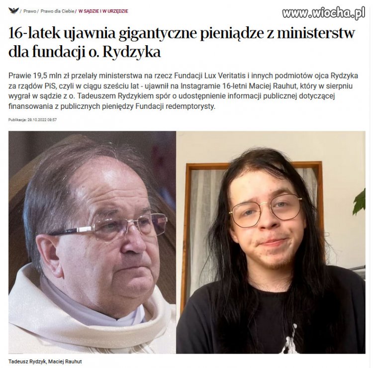 Bog zaplac na tace, dla Rydzyka z Waszych podatkow