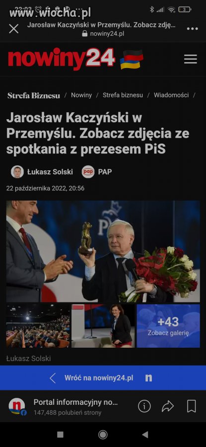 Znowu przywiózł swoich "wyborców"