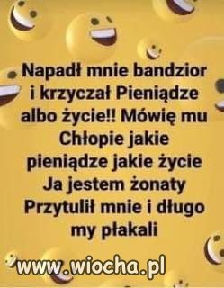Bandzior usiadł i zapłakał