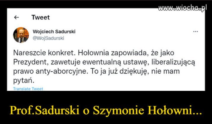Holownia to farbowany lis, reprezentant episkopatu