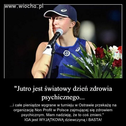 To nie wiocha! To piękny gest, wspaniałej tenisistki!