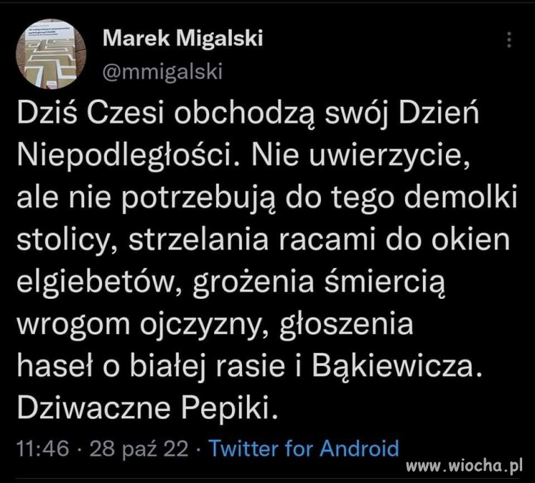 Można normalnie ale my wolimy po chamsku i z przytupem