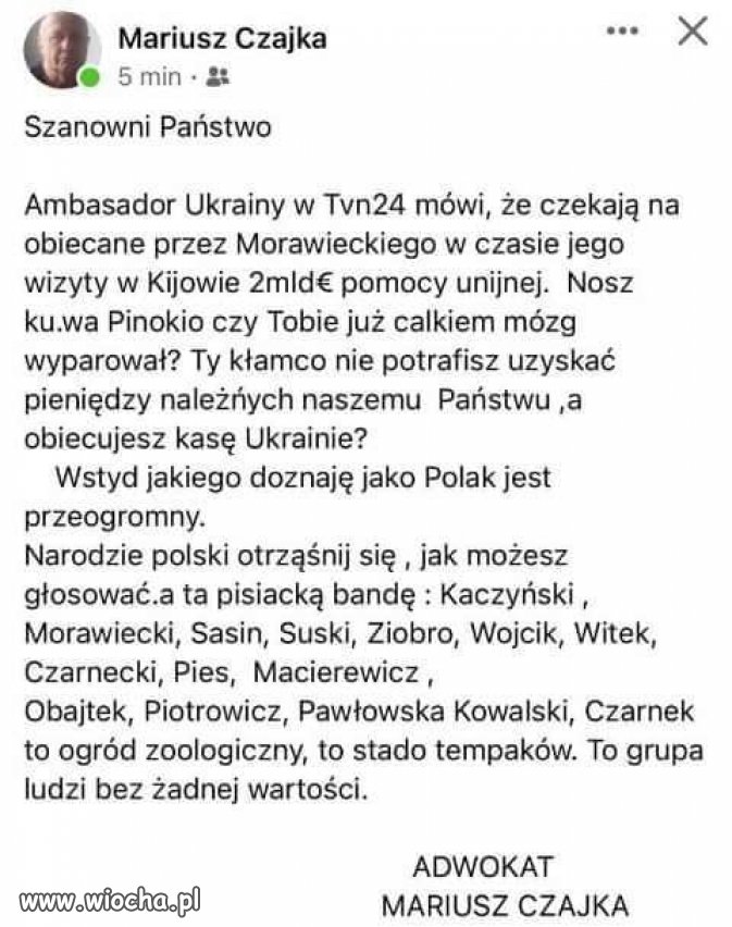 Panie Ambasadorze, czy jest Pan do tego stopnia naiwny?!