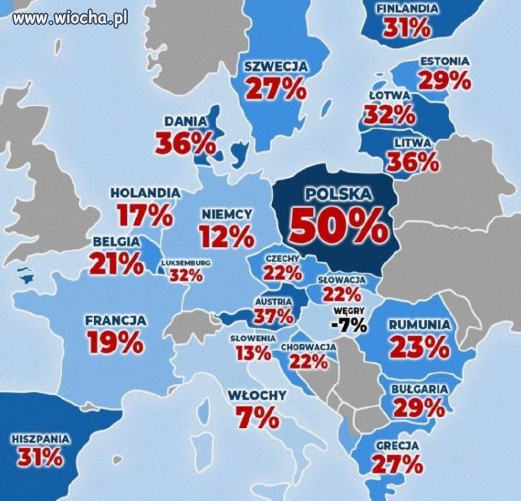 Mapa podwyżek paliwa od początku wojny w Ukrainie.