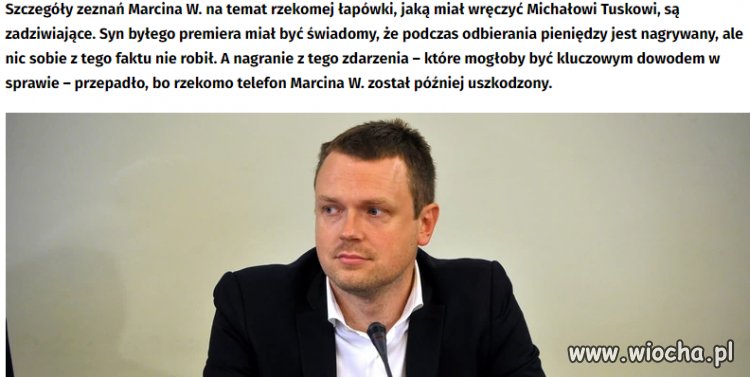 Nagranie z przekazania łapówki było