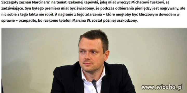Nagranie z przekazania łapówki było