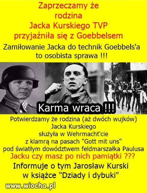 Rodzinne tradycje Jacka Kurskiego...
