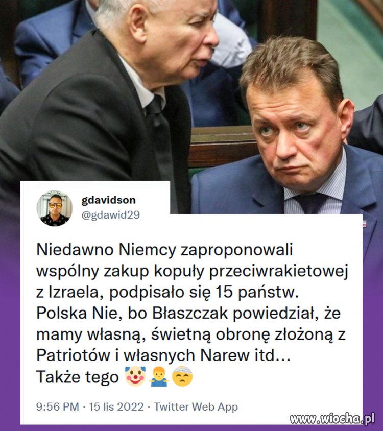 No i gdzie są te patrioty panie Błaszczak???