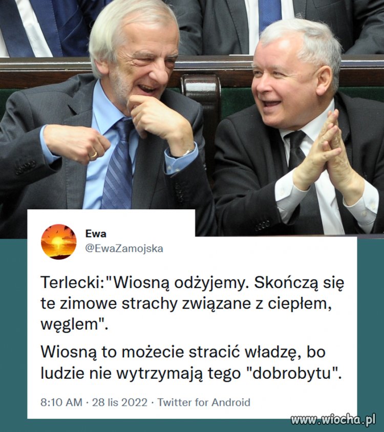 Jpdl, zimowa walka o przetrwanie, bo wiosną będzie już lepiej. Oni nawet nie czują żenady mówiąc takie brednie