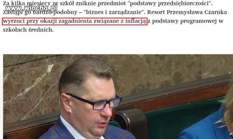 Sposób czarnka na inflację