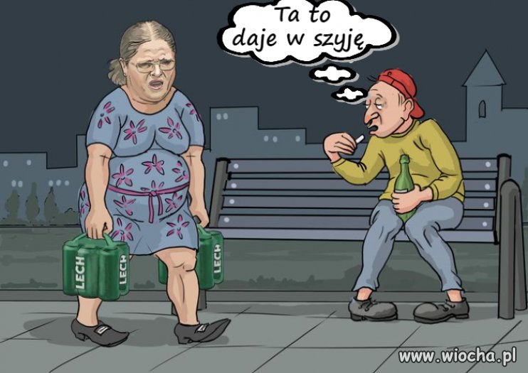 Ta to daje w szyję 