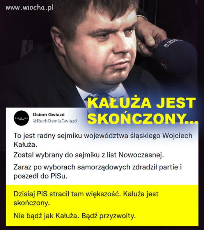 Pan Kałuża skończył w kałuży