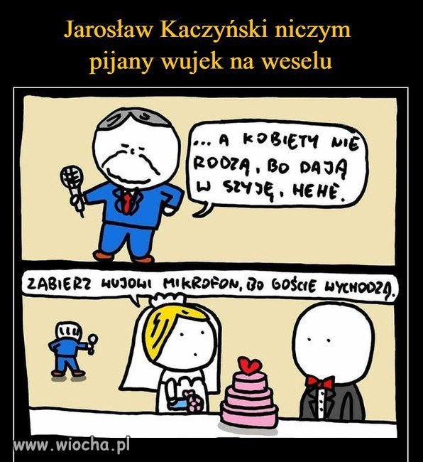 Prezes jak zwykle, jak to mówią: Jak chory w kubeł!