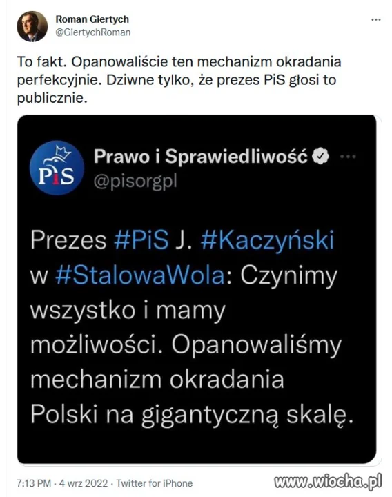Tak się chwalić złodziejstwem???
