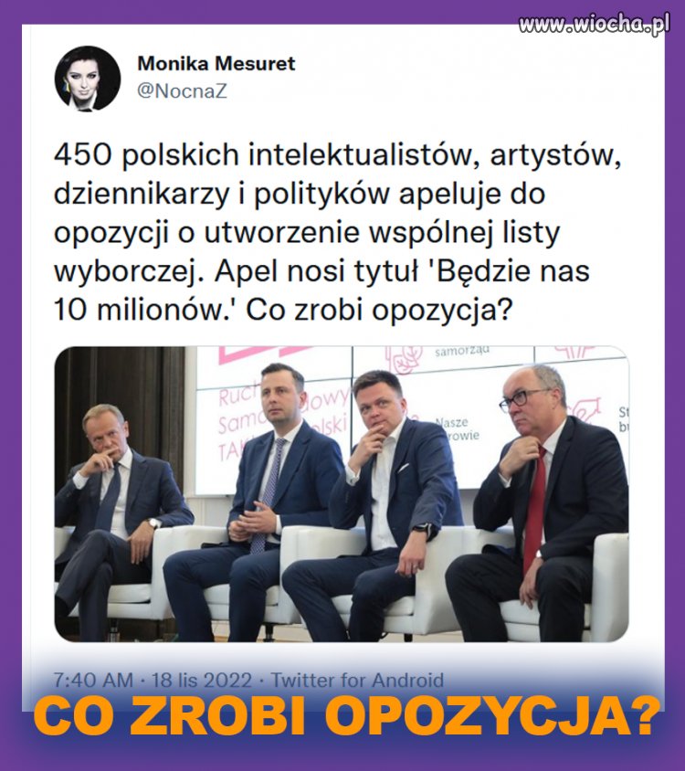 10 milionów może nie wystarczyć, ale jeśli będzie jedna lista, 