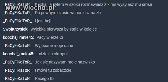 Chłop po 50sce robi transmisje podaje ludziom dane