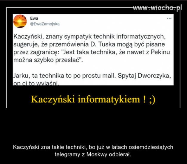 Nie przeszkadzajcie Kaczyńskiemu, niech dalej się ośmiesza!