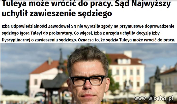 Porażka ziobry i jego ludzi