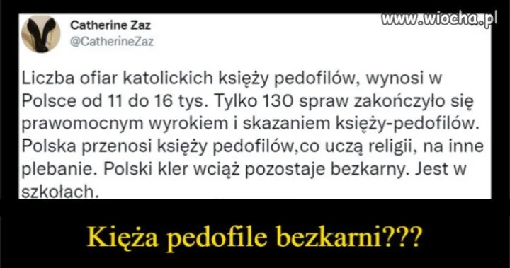 A sekta kościoła nadal ukrywa pedofili...