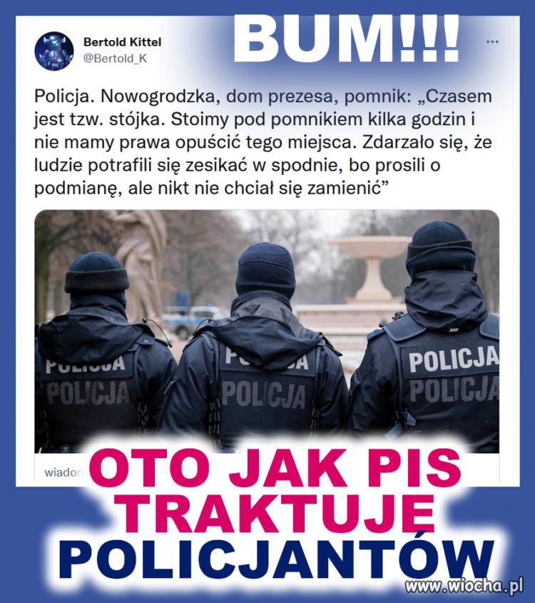 Za ich brutalność, niech sraają w gacie