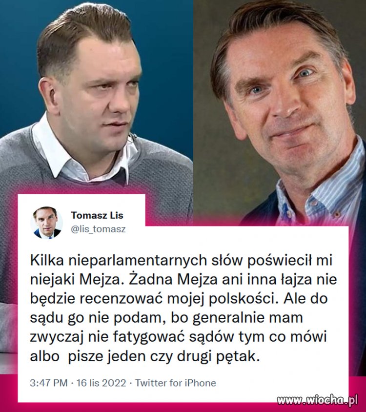 Tylko by go Pan nobilitował tym pozwem