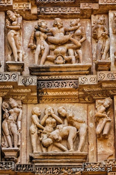 Erotyczne rzeźby, khajuraho, Indie
