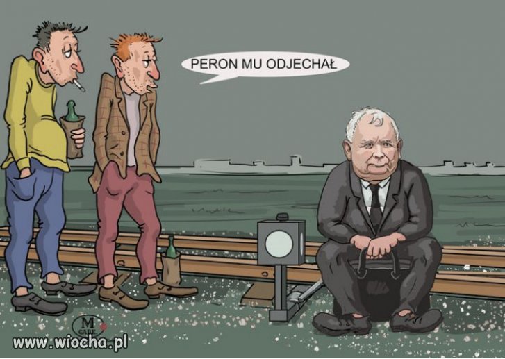 Odjechał mu peron, a może i cały dworzec...