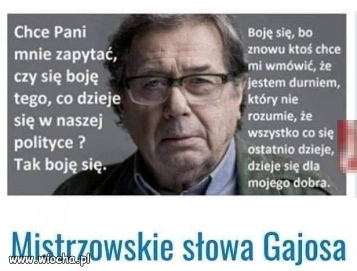 Też się tego boję. Wszyscy powinniśmy.