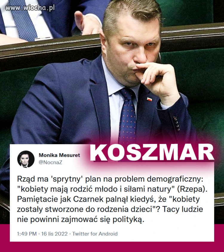 Ciekawe co zrobią jak kobiety przestaną zachodzić w ciążę.