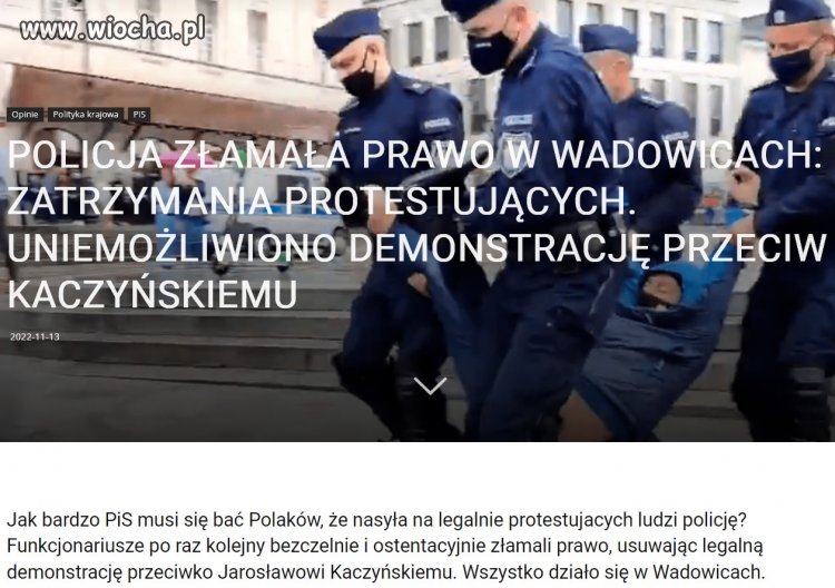 Jarosław Kaczyński boi się Polaków. 
