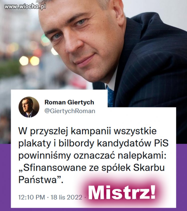 Powinno być: