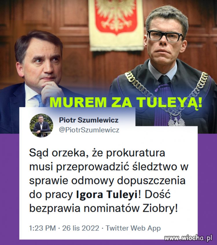 Represjonowany dziś sędzia Igor Tuleja, czy tego chce czy nie chce, stał się symbolem niezawisłości i niezłomności