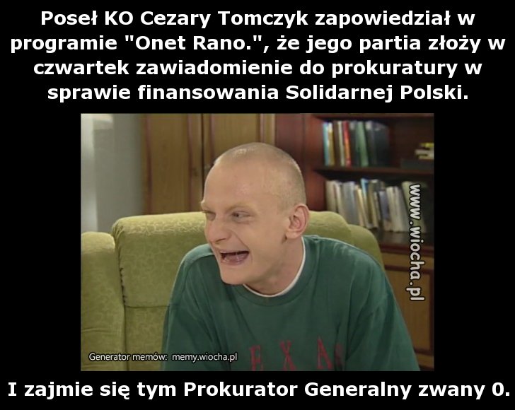 Poseł KO Cezary Tomczyk zapowiedział w programie