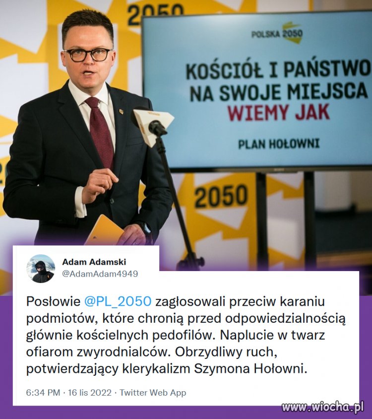 To było do przewidzenia jeżeli chodzi o Hołownię