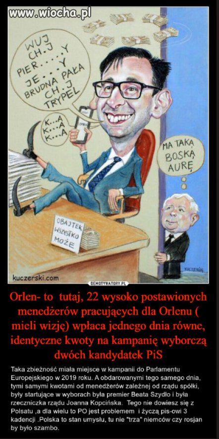 Kaczynski: Bedziemy rzadzic Polska, jak Obajtek Pcimiem...
