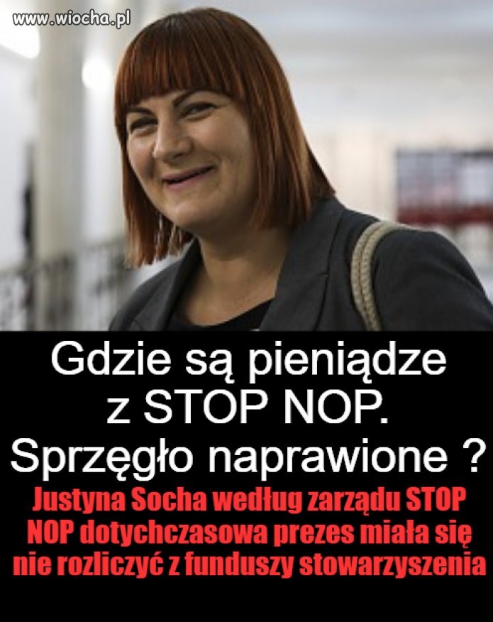 STOP NOP donosi do prokuratury na Justynę Sochę