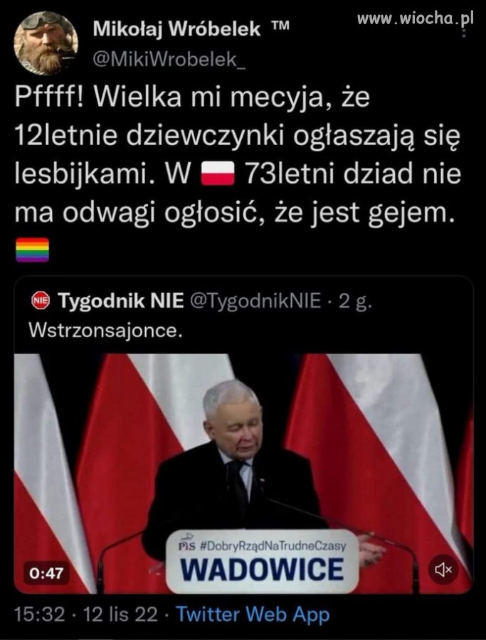 Cyrk Kaczynskiego dojechal do Wadowic...