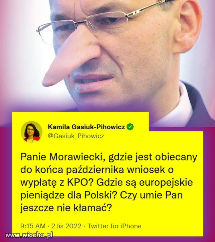 Kłamstwo jest jego znakiem rozpoznawczym