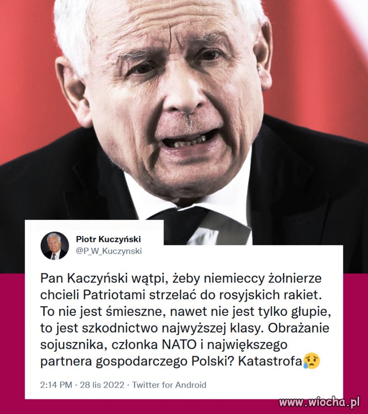 Chce by uznali go za czuba 