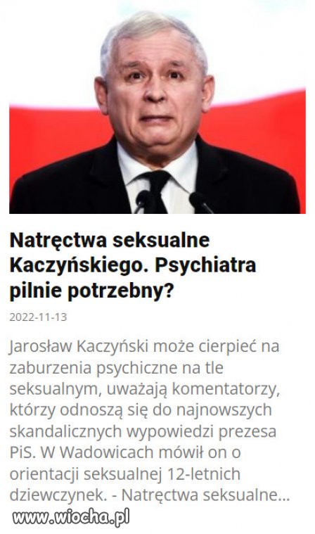 Kaczyński może cierpieć na zespół Hoovera...